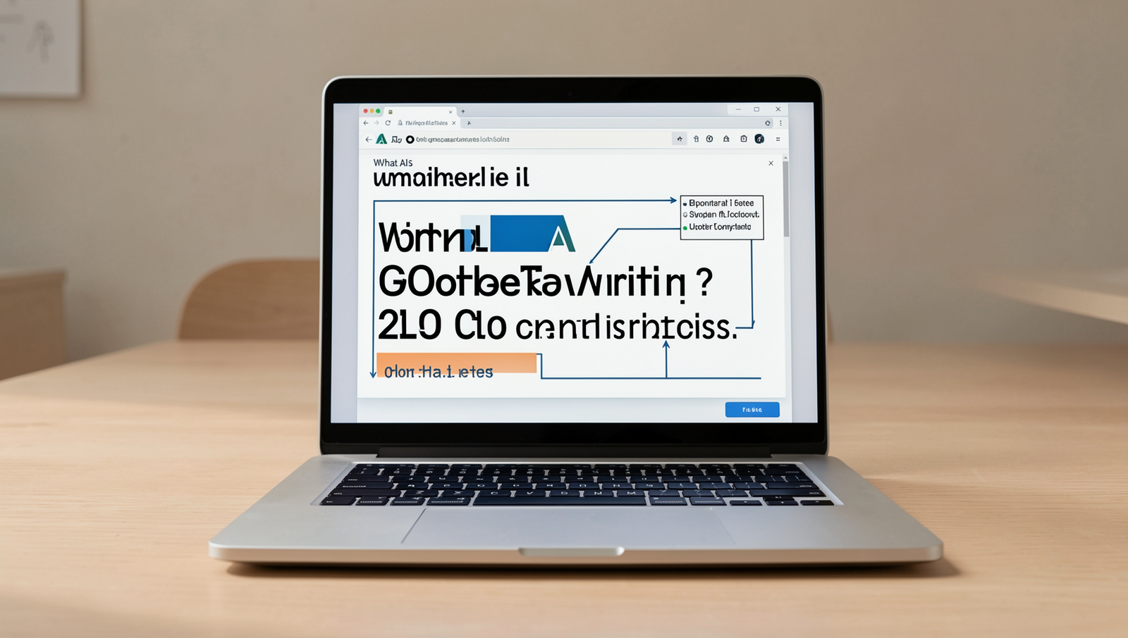 Diagram illustrating AI content writing tools and their features.