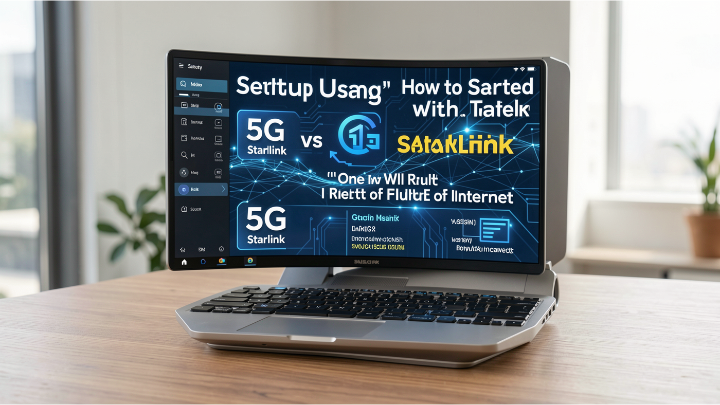 Visual overview of Setup and Usage: How to Get Started with 5G and Starlink.