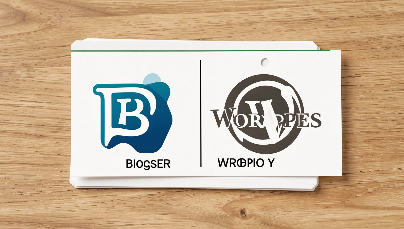 Price tag graphic comparing costs of Blogger and WordPress for blogging.