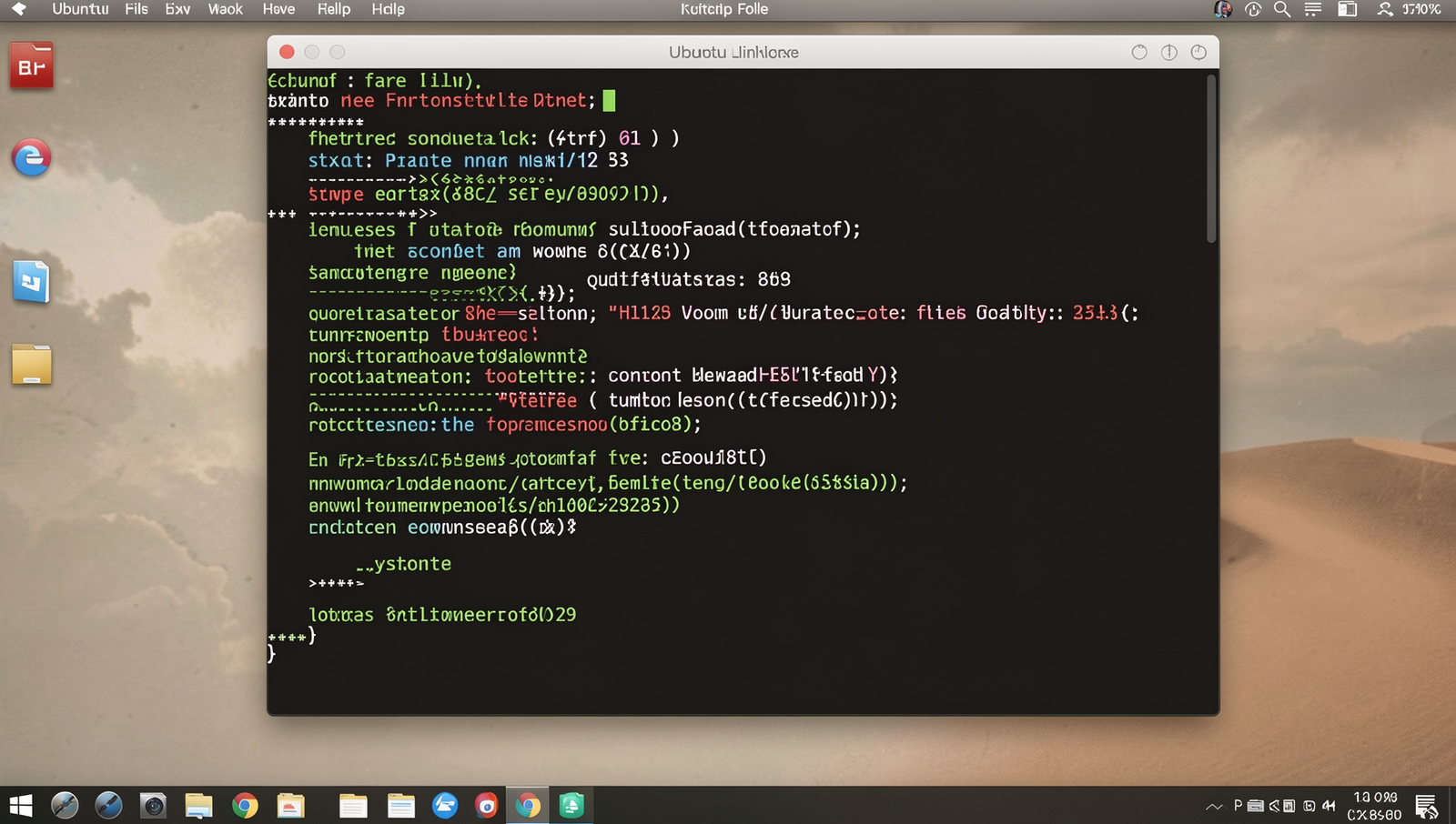 Realistic Linux desktop showing a directory structure with static folder for tutorial.