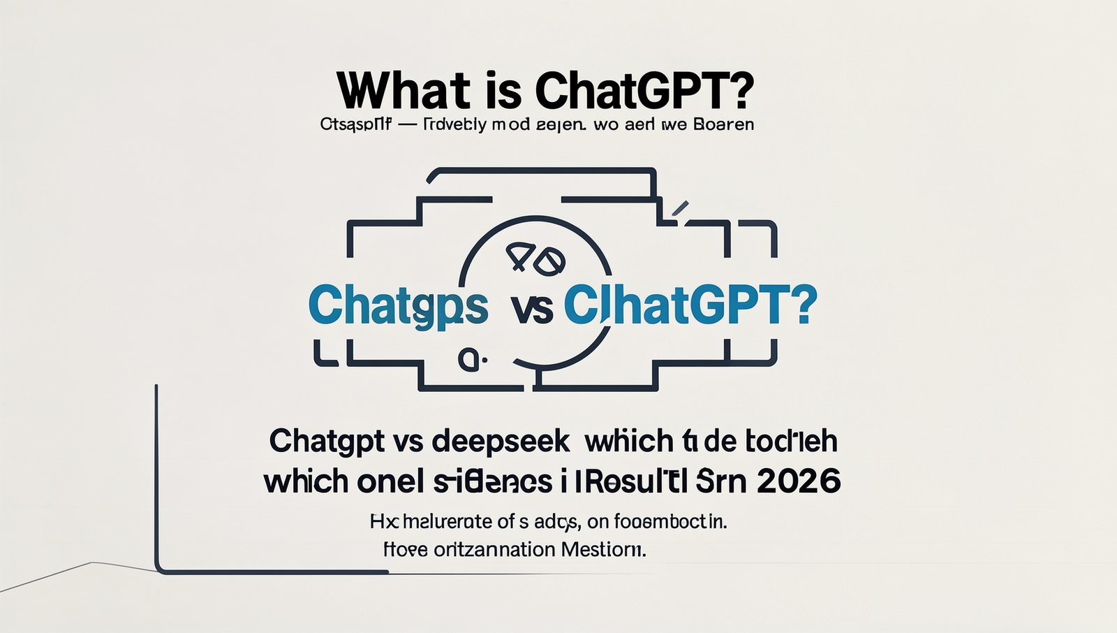 Diagram comparing ChatGPT and DeepSeek performance in 2026.