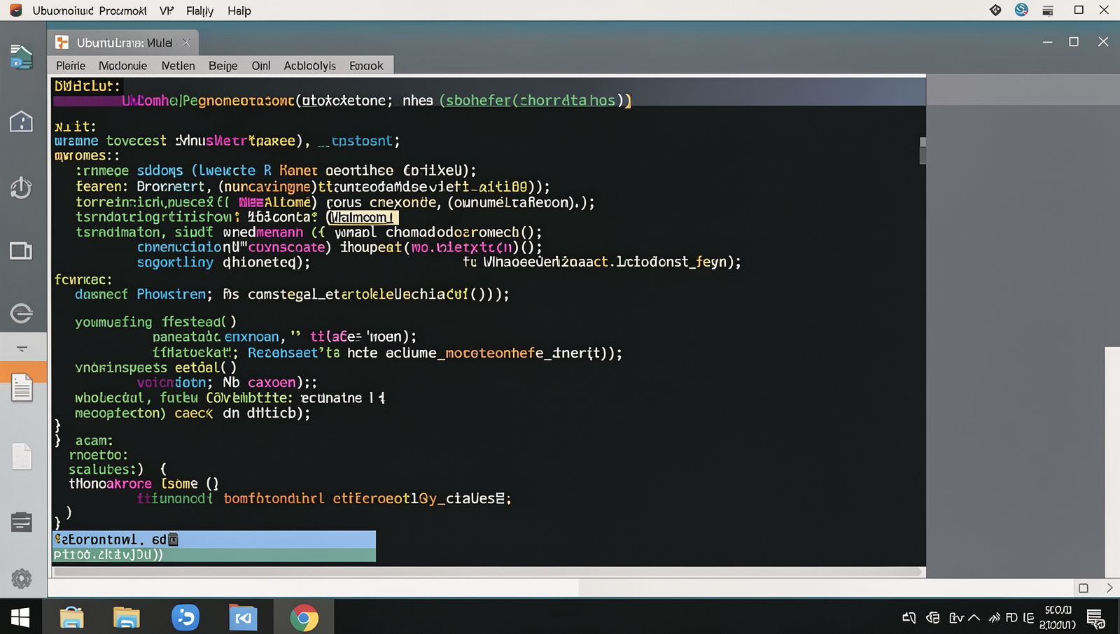 Proxmox environment setup with virtual machines on a computer screen.