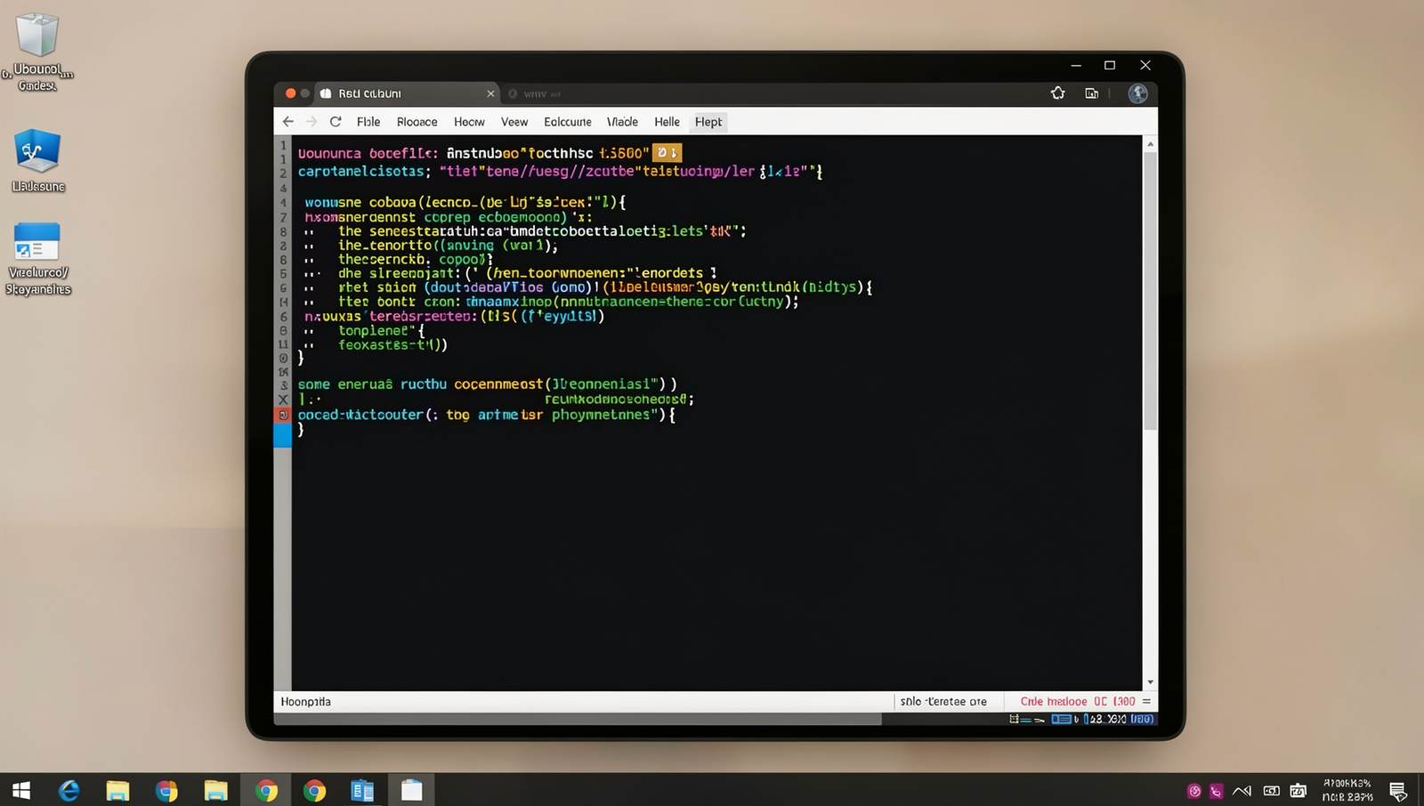 Realistic terminal screen displaying software installation on a Linux desktop.