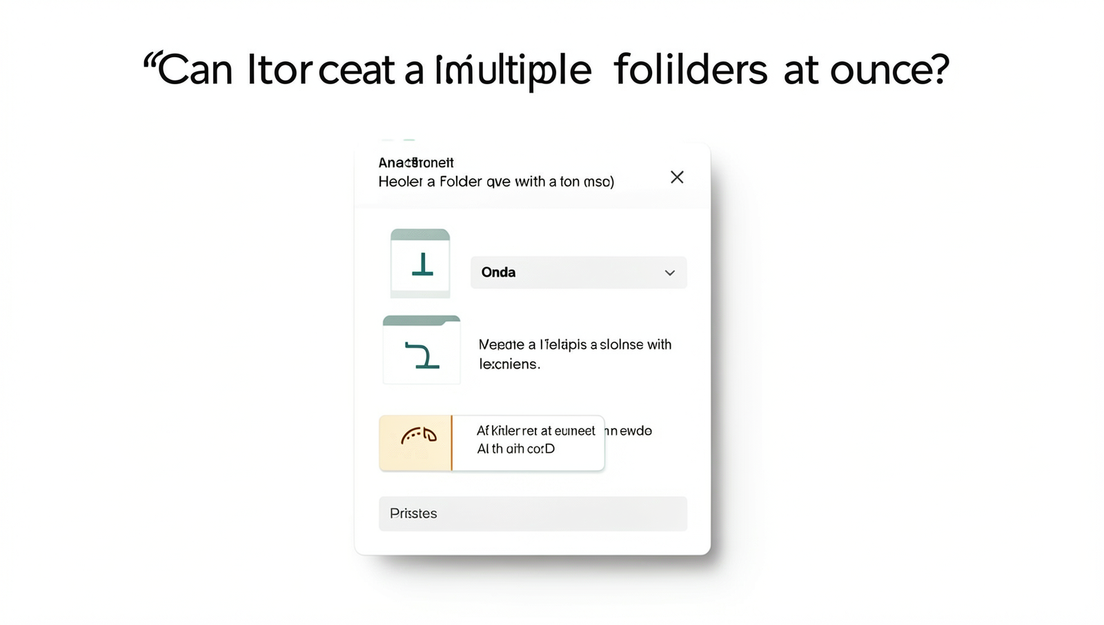 Diagram showing CMD commands to create multiple folders at once.