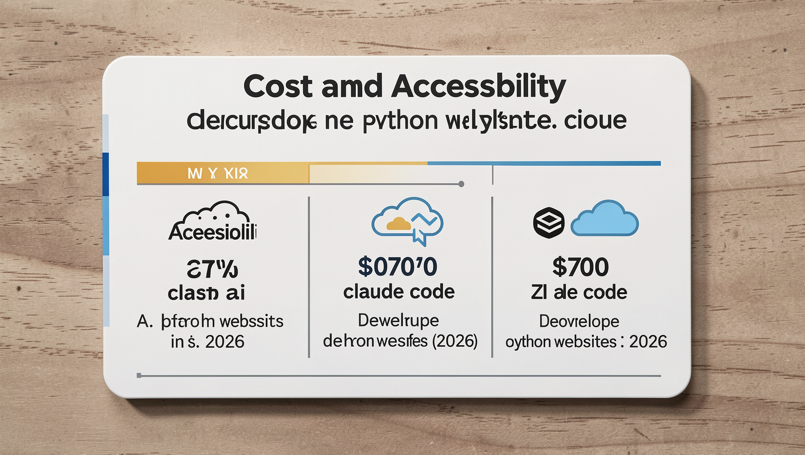 Price tag graphic comparing costs of Cursor AI, Claude Code, and Z AI for Python web development.