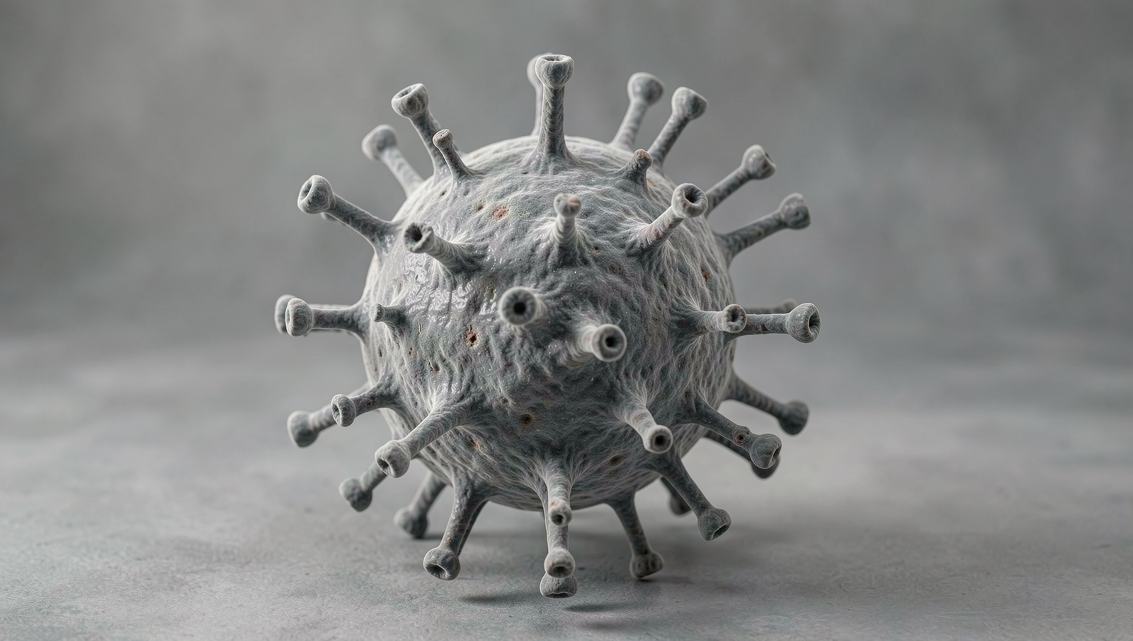 Detailed diagram illustrating the structure and function of a virus.