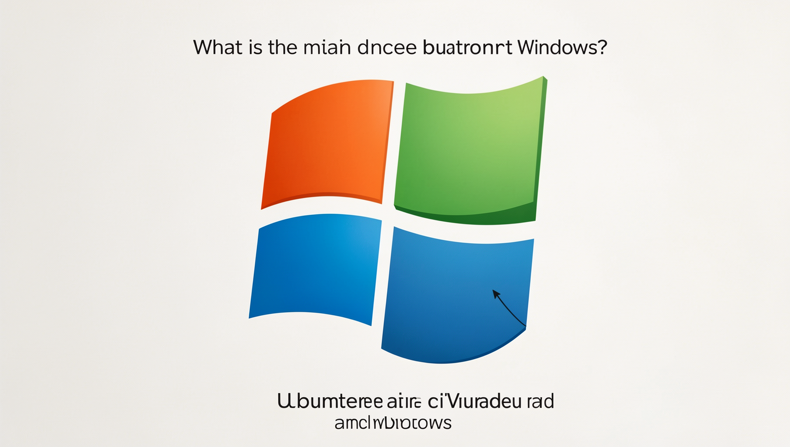 Diagram comparing Ubuntu and Windows features and functionalities.