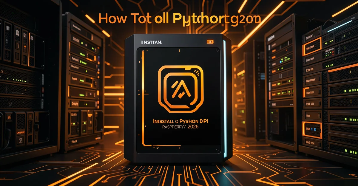 Featured image: Professional featured image for: How To Install Python on Raspberry Pi in 2026. Modern tech blog sty