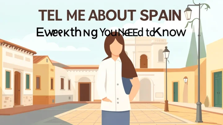 Featured image: Professional featured image for: Tel Me About Spain: Everything You Need to Know. Clean editorial il