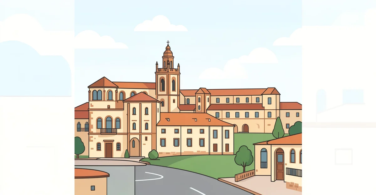 Featured image: Professional featured image for: Burgos España: Everything You Need to Know. Clean editorial illustr
