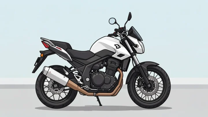Featured image: Professional featured image for: How to learn driving a heavy bike. Clean editorial illustration, mo