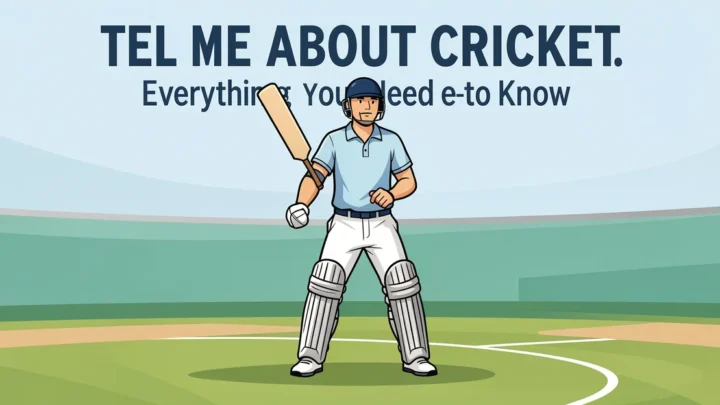 Featured image: Professional featured image for: Tel Me About Cricket: Everything You Need to Know. Clean editorial