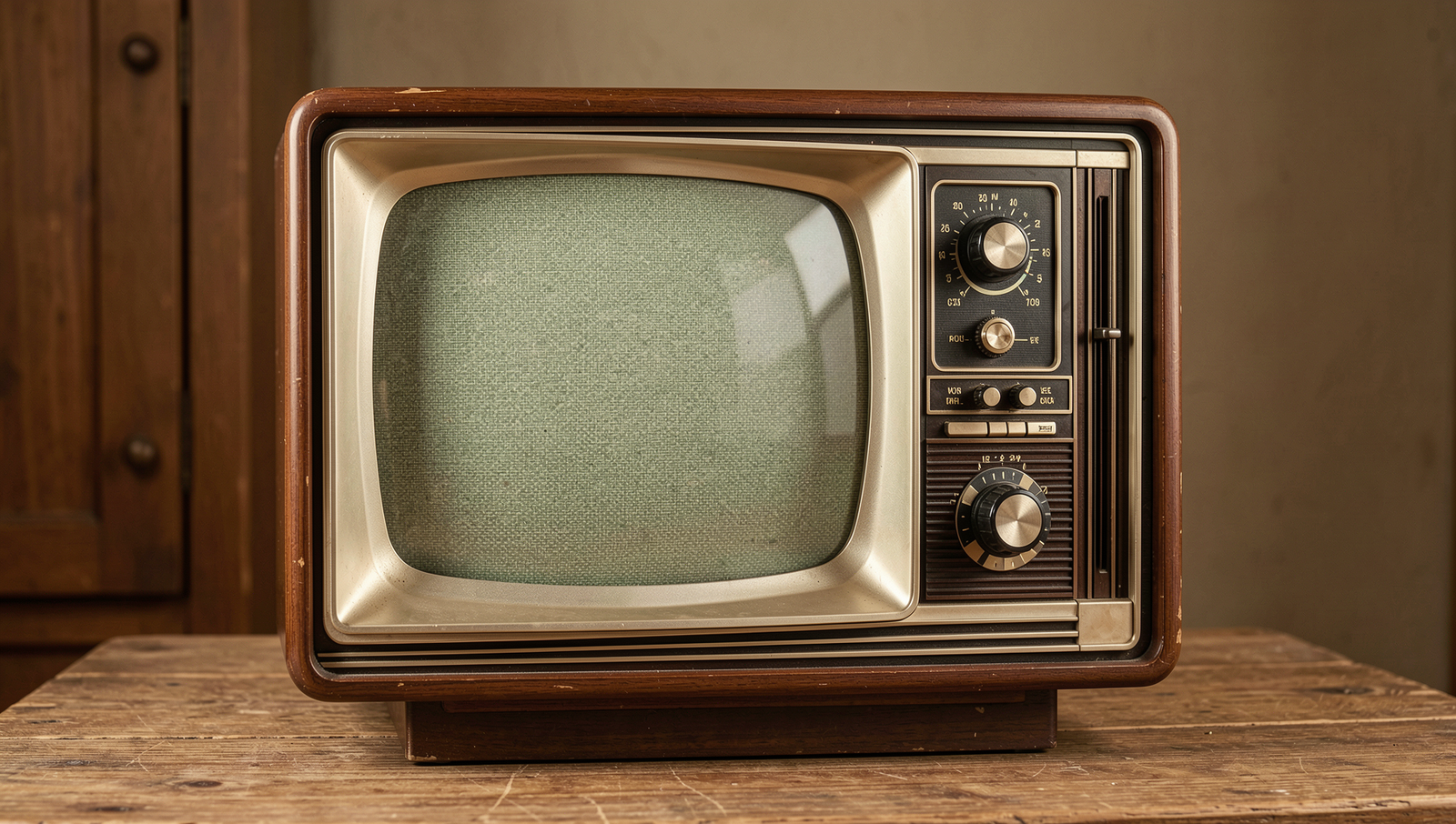 Vintage 1950s television set showcasing classic design and craftsmanship.