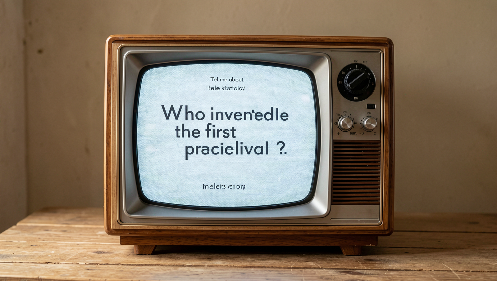 Detailed diagram illustrating the invention of the first practical television.