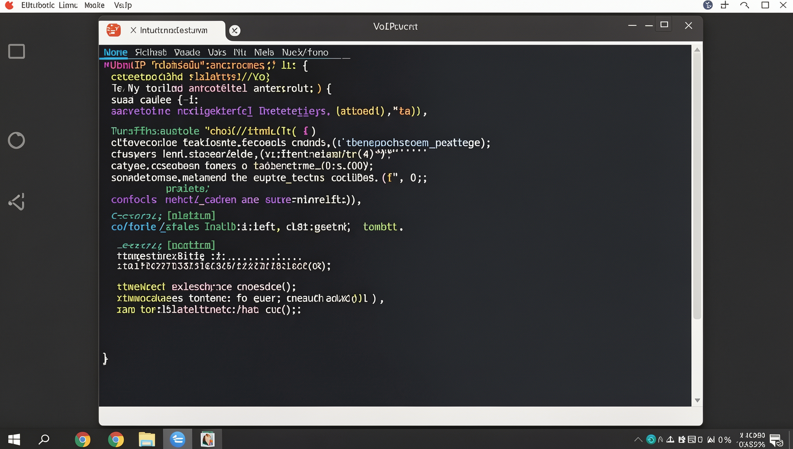 Screenshot of VoIP software installation on a Linux desktop with realistic UI.