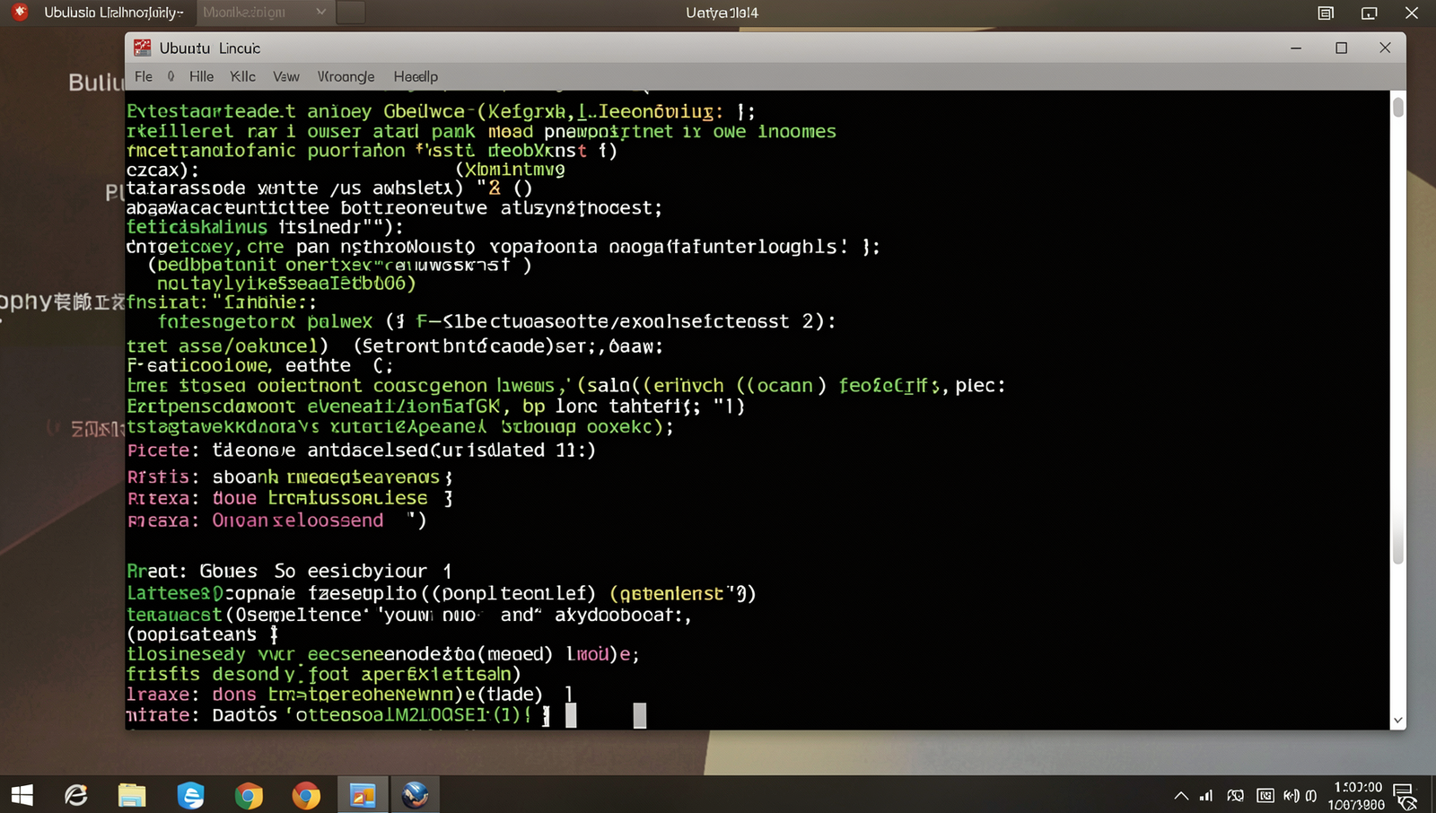 Kali Linux terminal window displayed on a computer screen with realistic lighting.