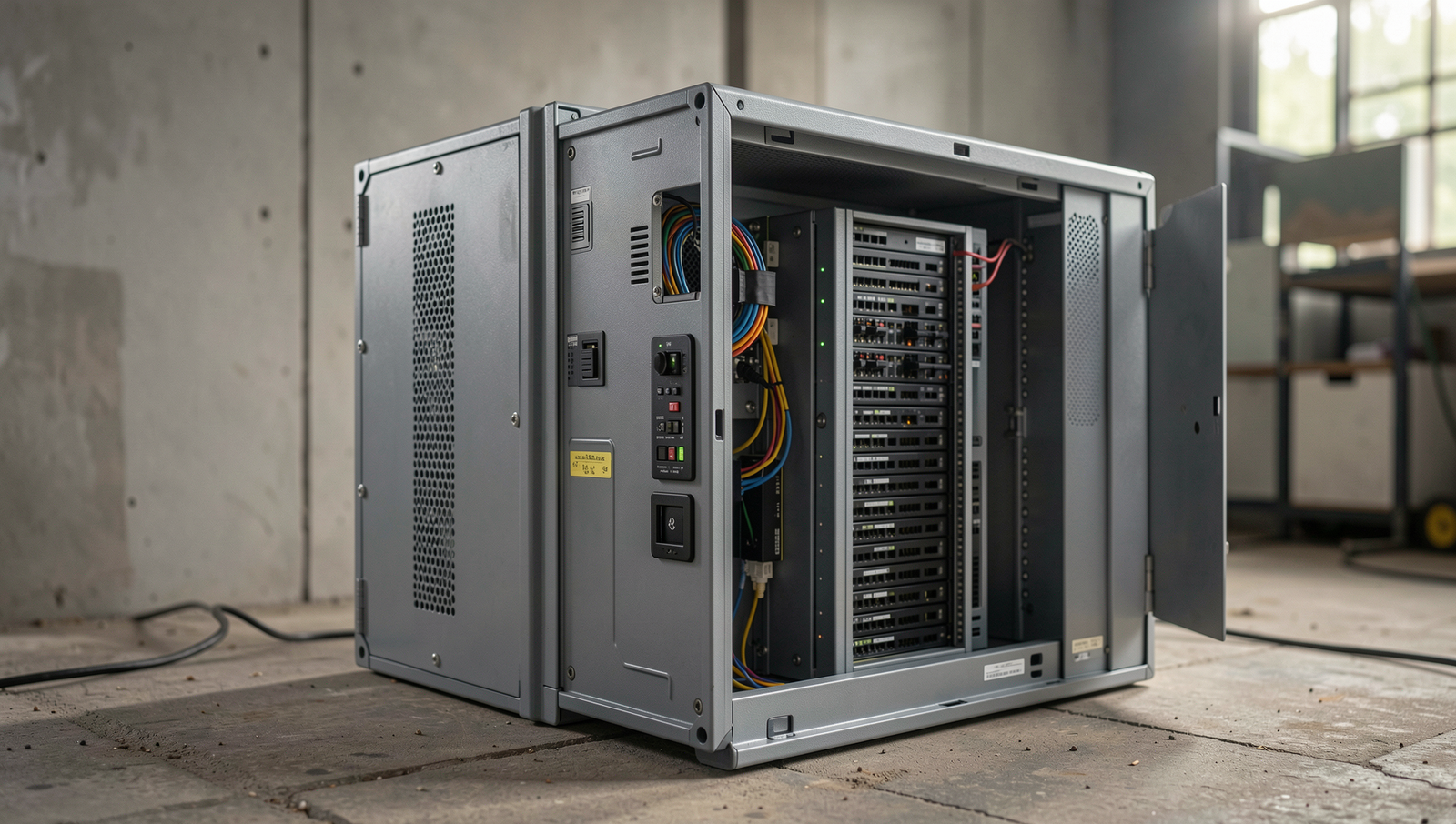 Professional setup of Proxmox container installation in a realistic environment.