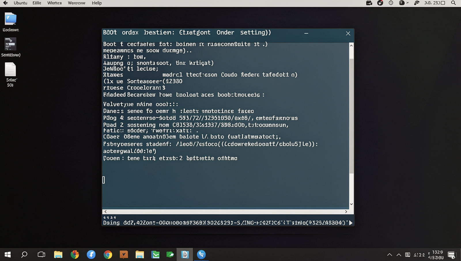BIOS boot order settings displayed on a realistic computer screen.