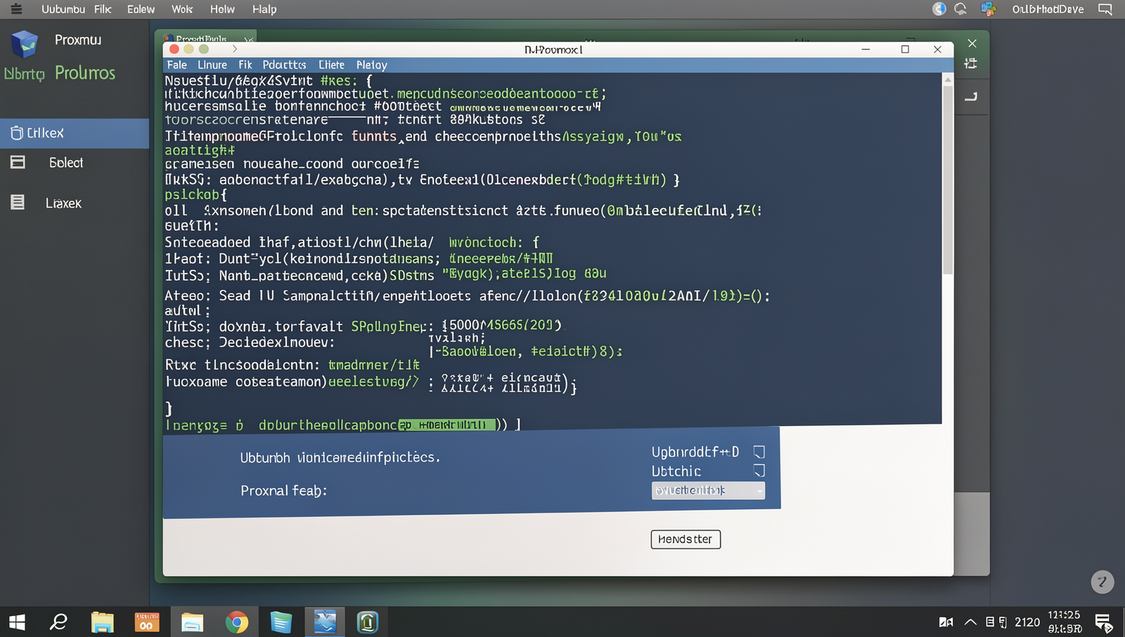 Proxmox login page displayed on a computer screen with realistic UI.