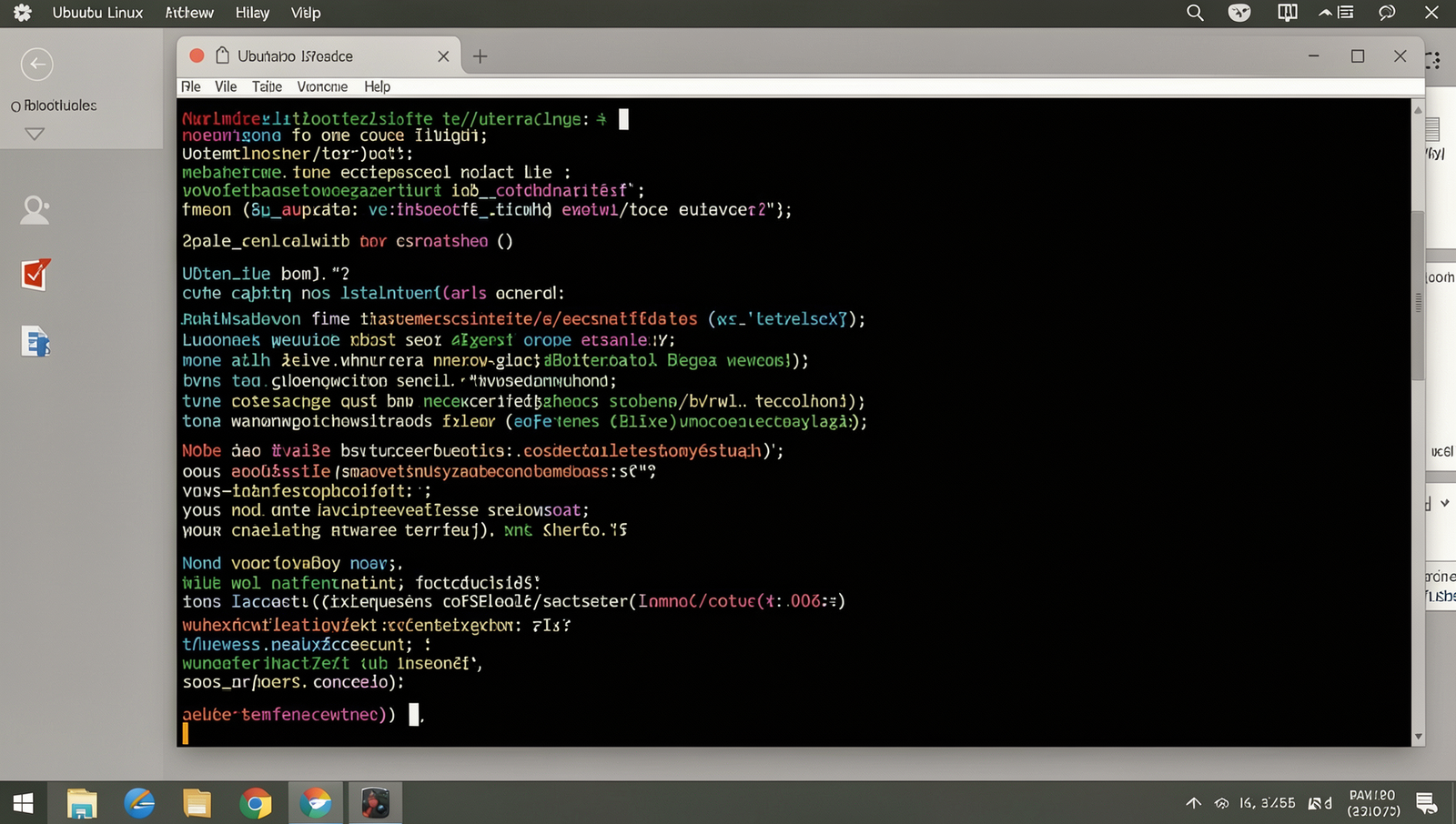 Realistic computer screen showing a Linux terminal for creating a bootable USB drive.