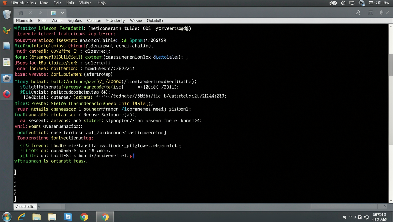 Photorealistic BIOS settings screen displayed on a Linux desktop environment.
