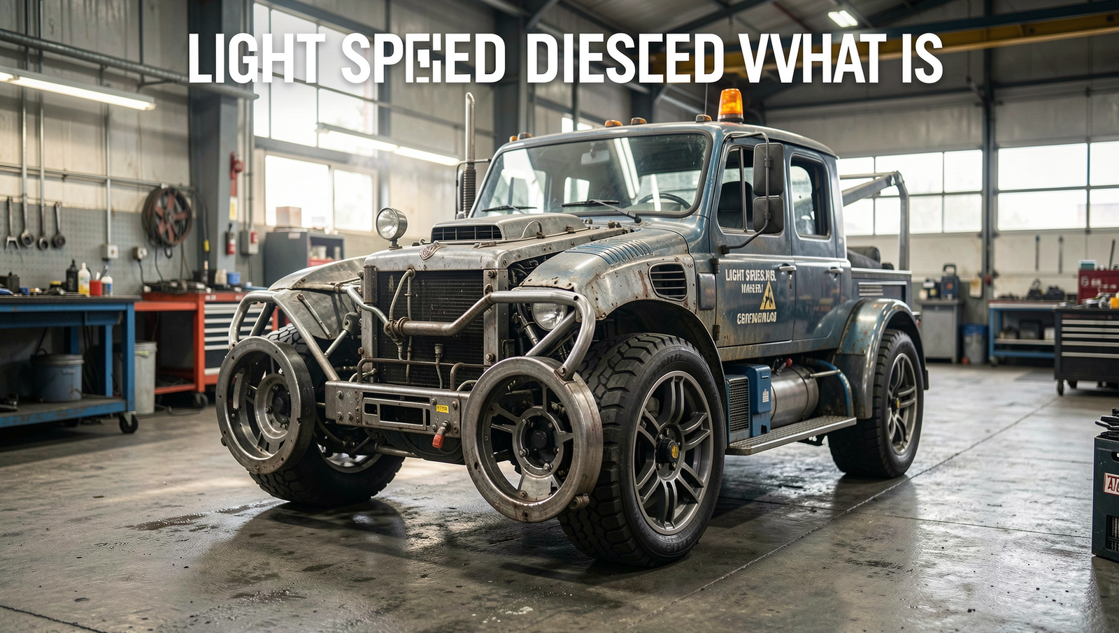 High-quality image of a diesel engine in a professional setting with natural lighting.