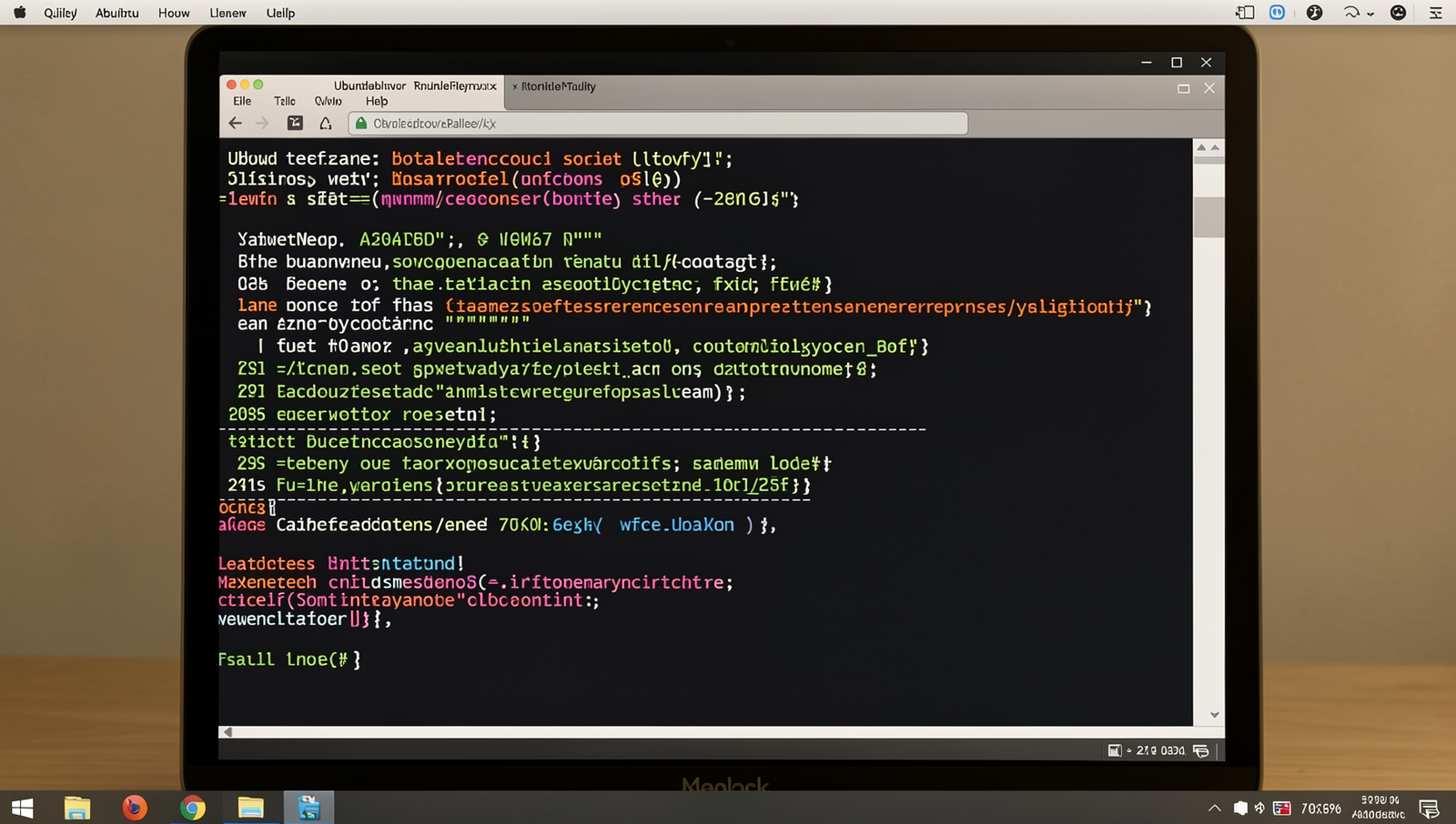 Realistic computer screen showing data entry in a Linux terminal interface.