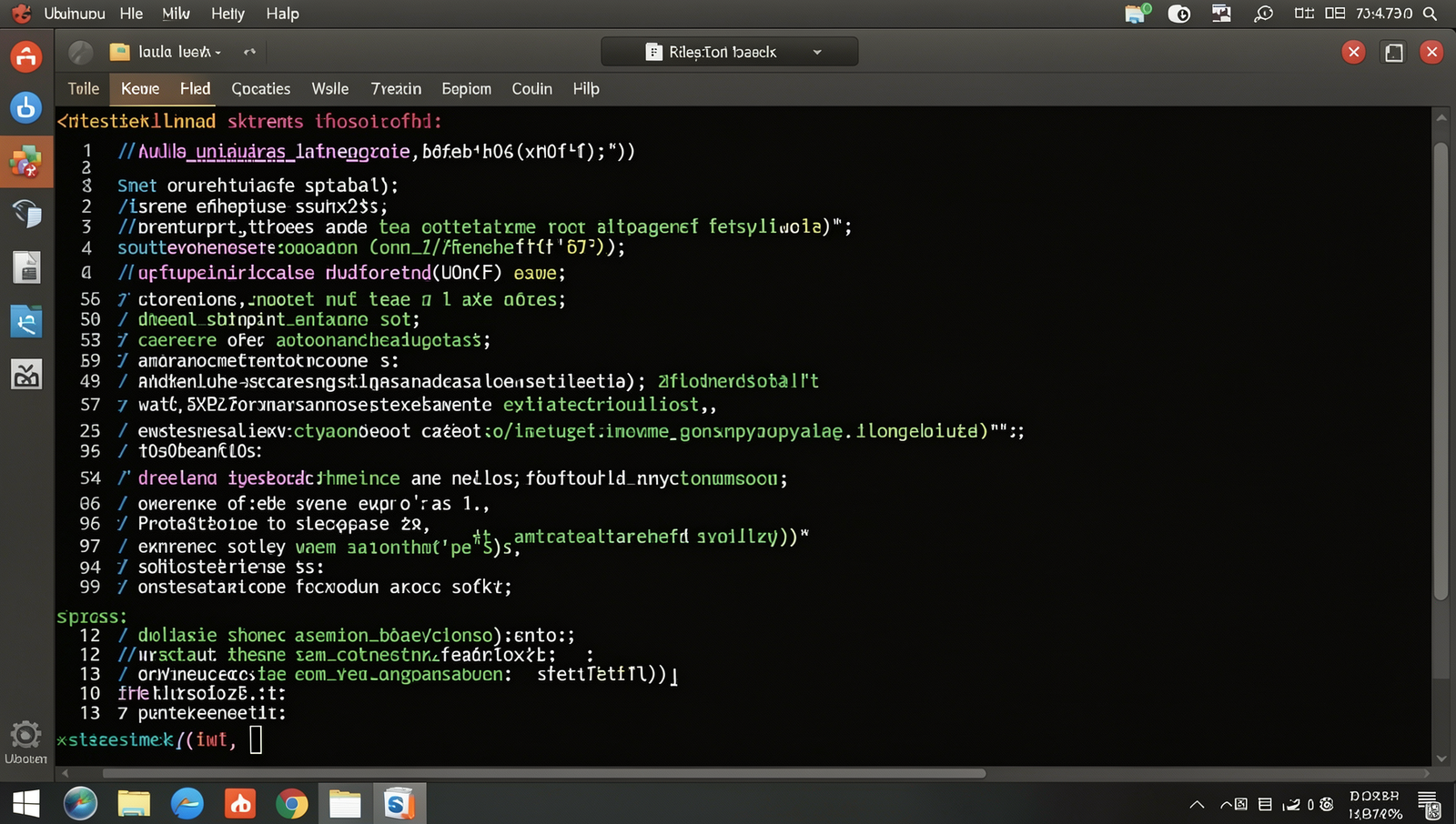 Realistic Linux desktop showing formatting options in a terminal application.