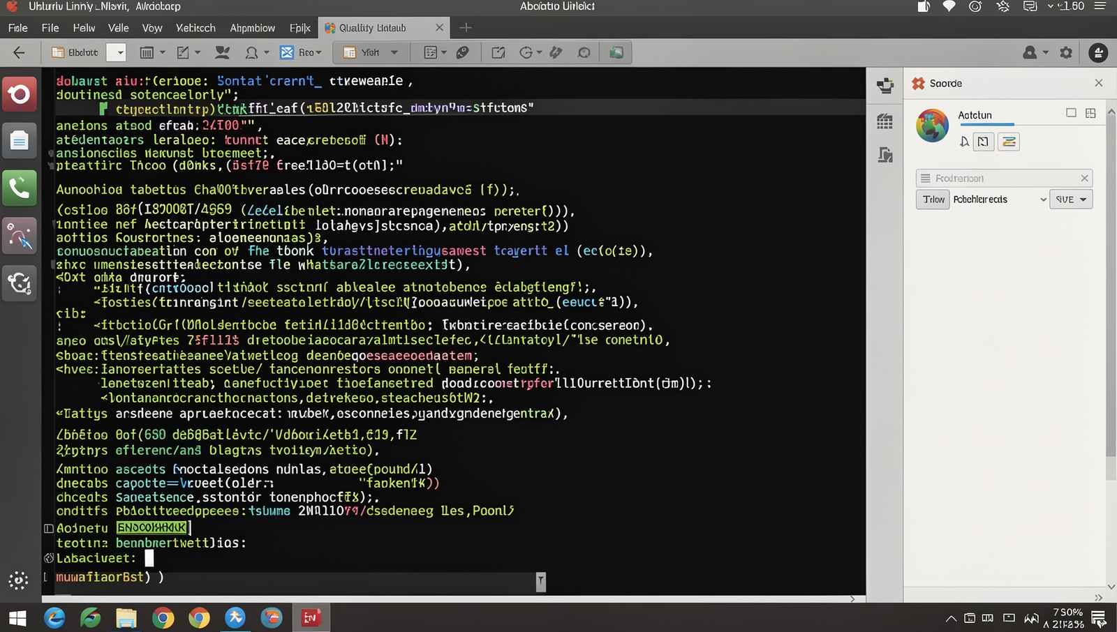 Screenshot of a Linux formatting toolbar in a tutorial setting.