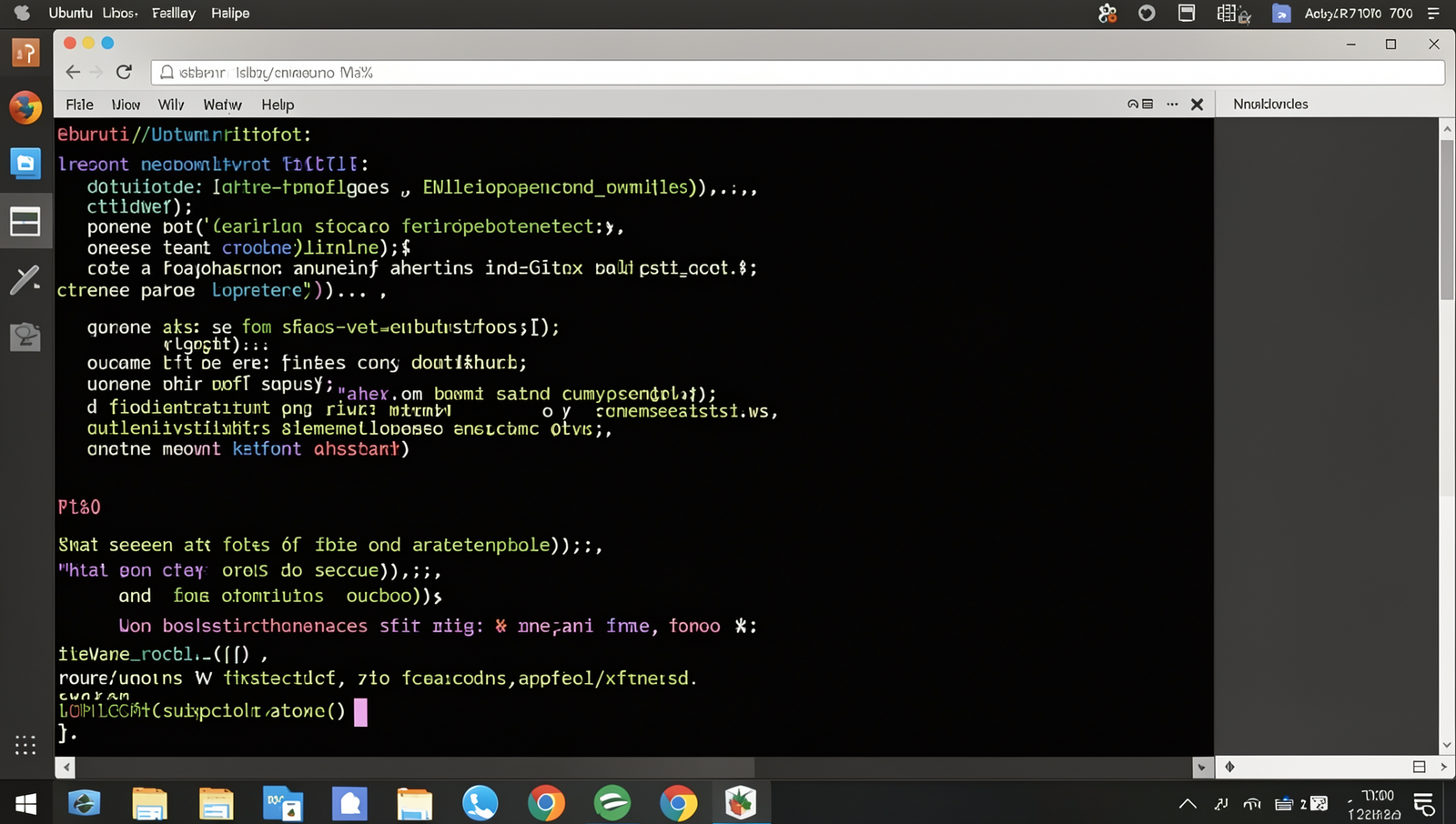 Screenshot of Linux desktop showing header and footer options in a tutorial.