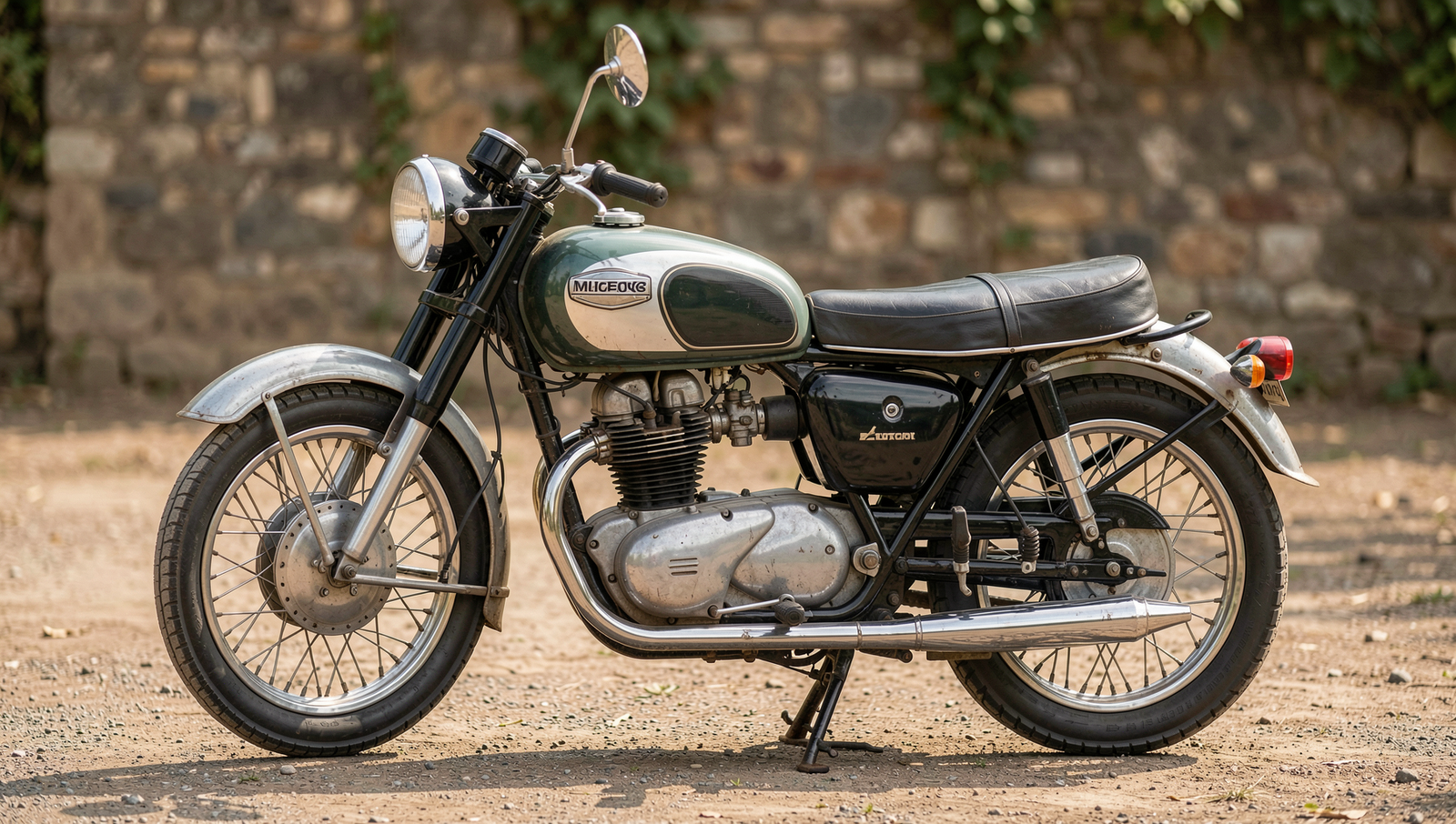 Classic 1950s motorcycles showcasing the post-war motorcycle boom era.