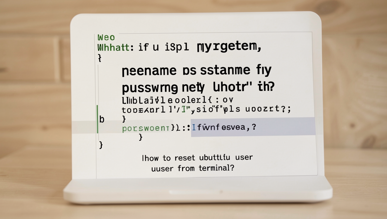 Diagram illustrating steps to recover forgotten Ubuntu username and reset password.
