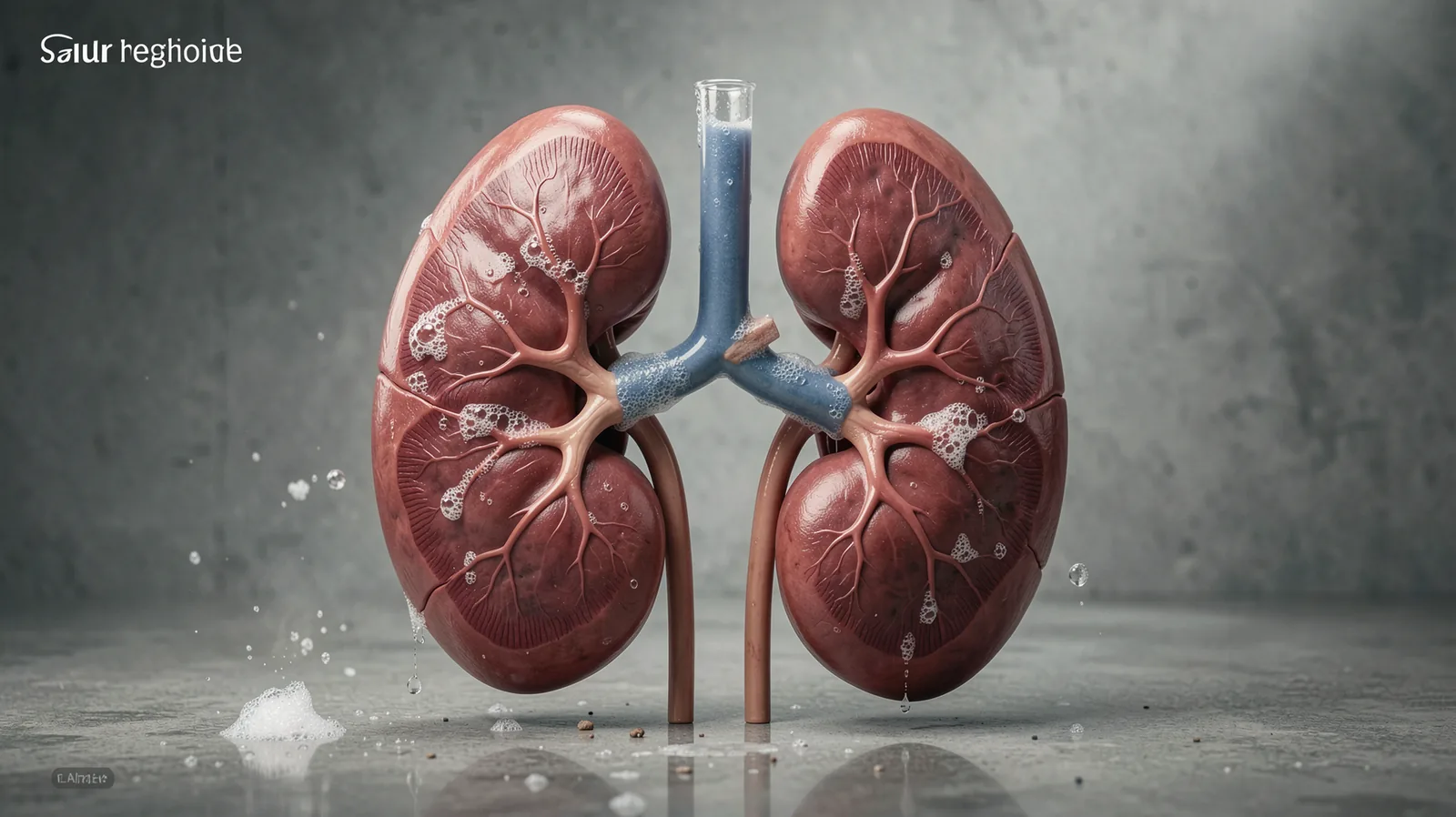 So the kidneys work removing dirt, saving — illustrative visual for this section