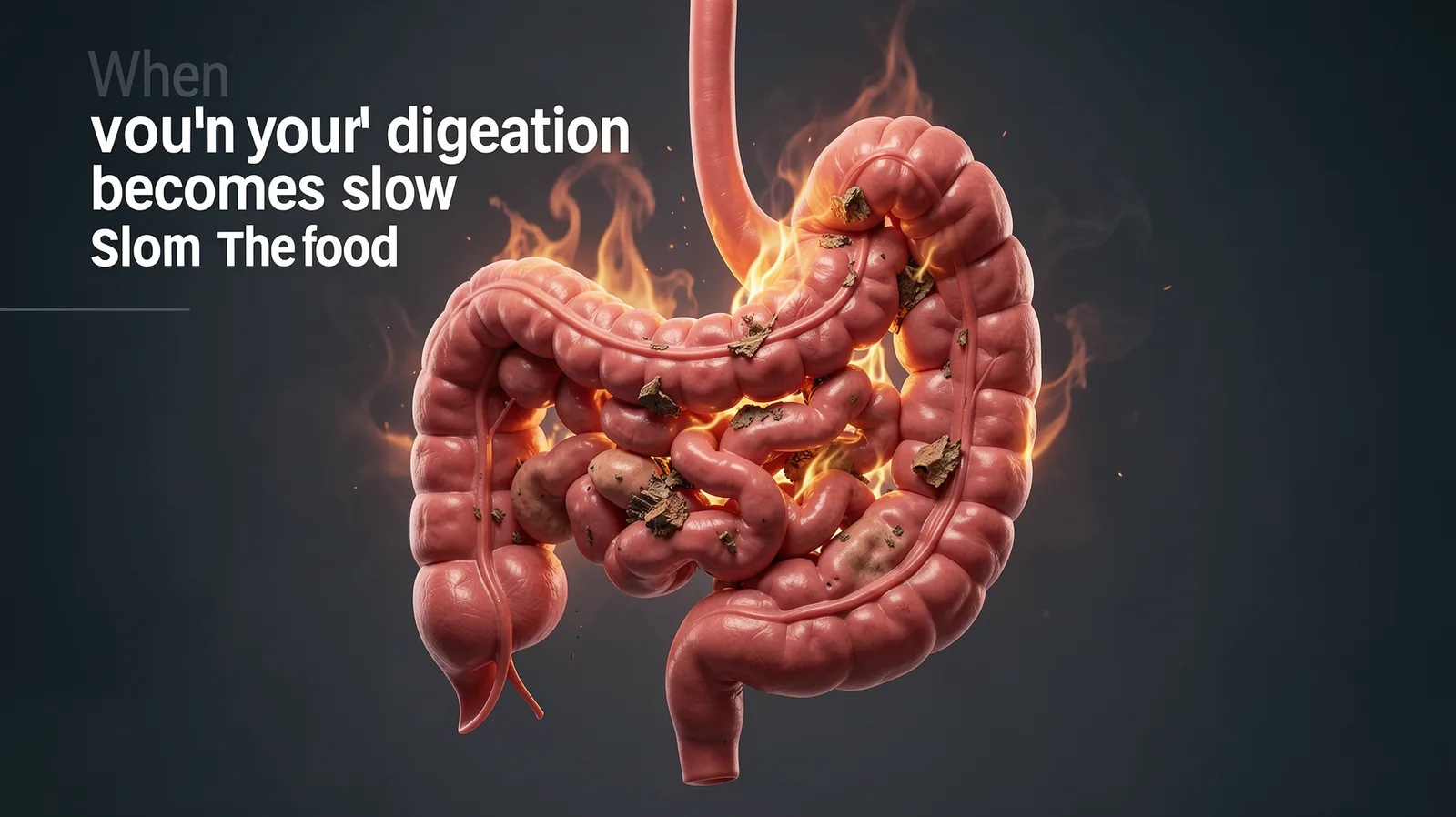 When your digestion becomes slow The food — illustrative visual for this section