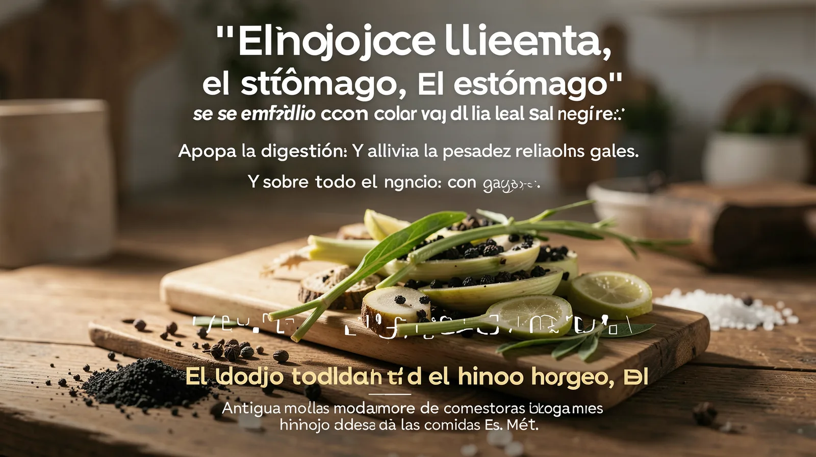 El hinojo calienta el estómago, El estómago — illustrative visual for this section