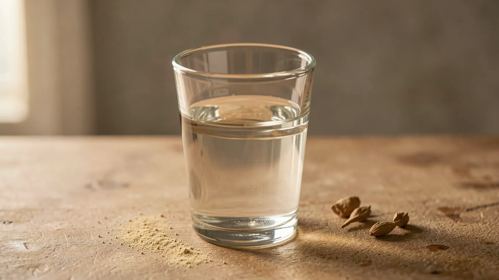 Cada mañana un vaso de agua tibia — illustrative visual for this section