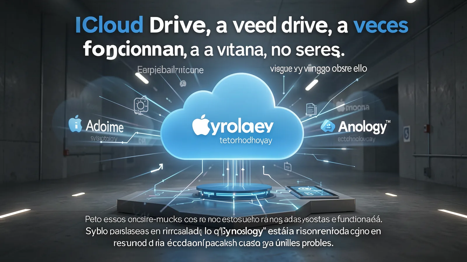 Icloud drive, a veces funciona, a veces — illustrative visual for this section