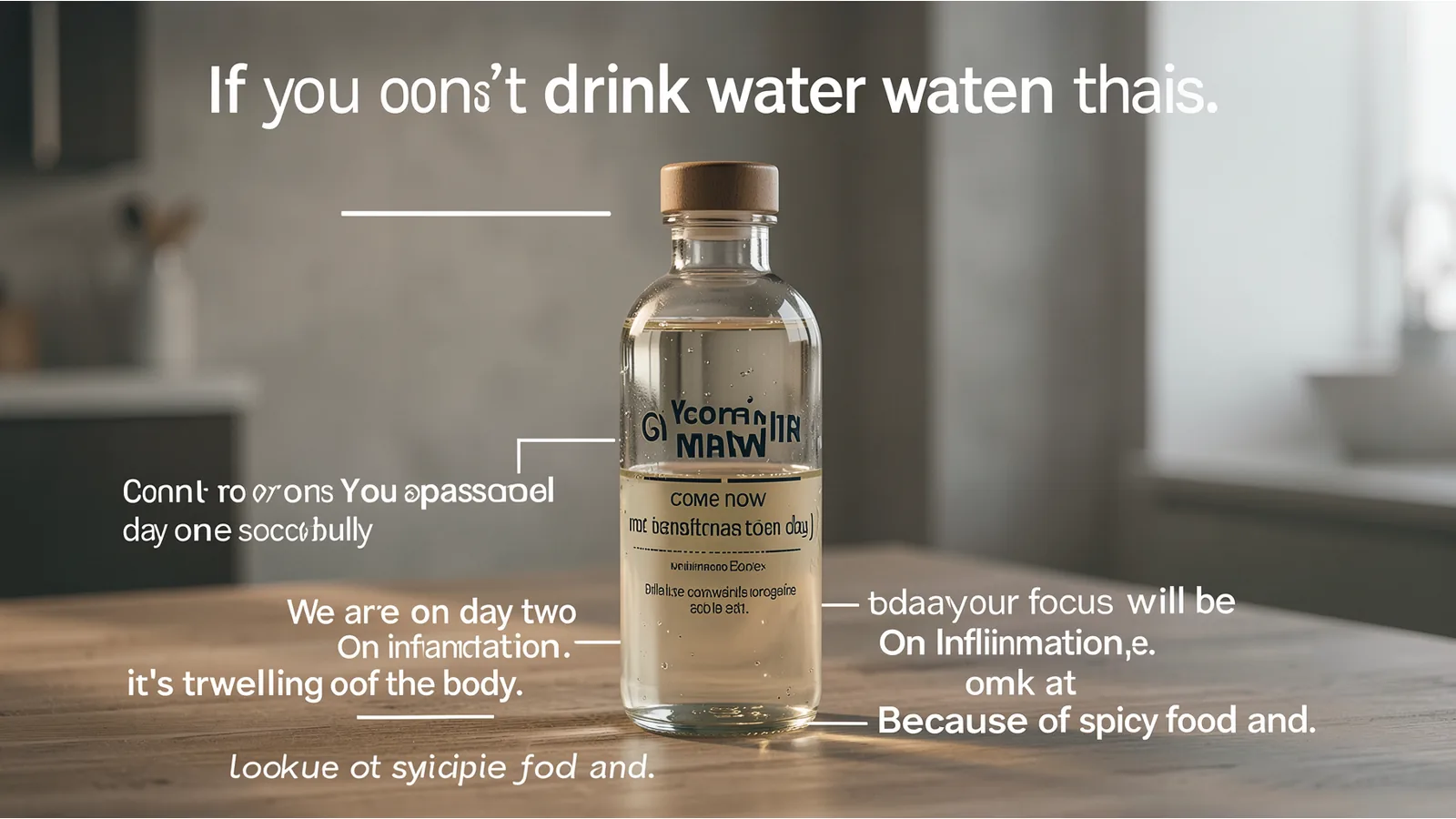 If you don't drink water then this — illustrative visual for this section