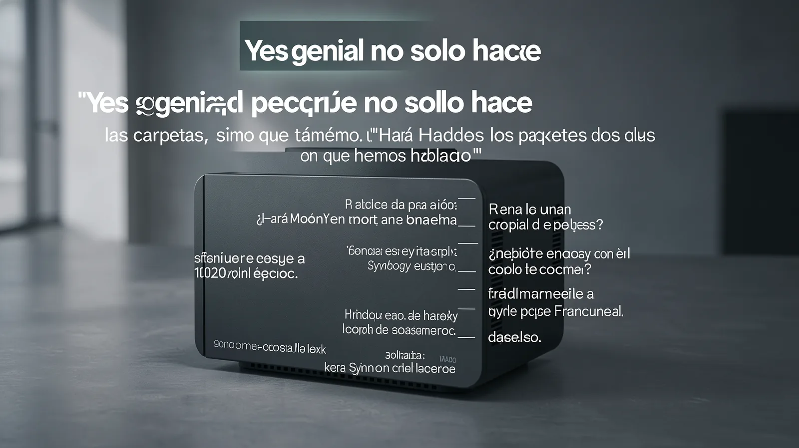 Y es genial porque no solo hace — illustrative visual for this section