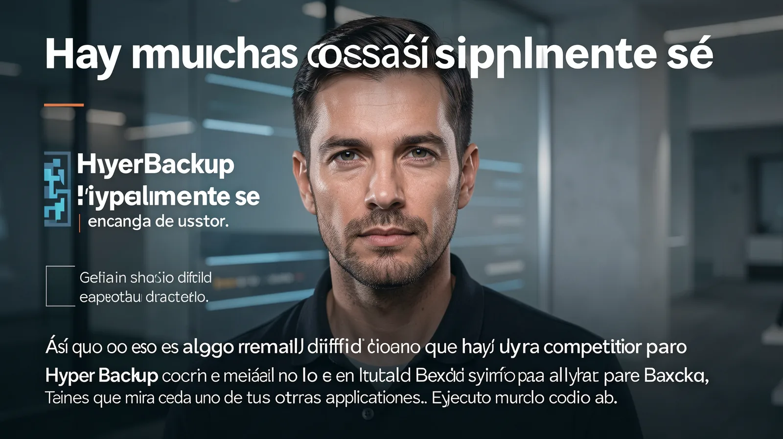 Hay muchas cosas así HyperBackup simplemente se — illustrative visual for this section