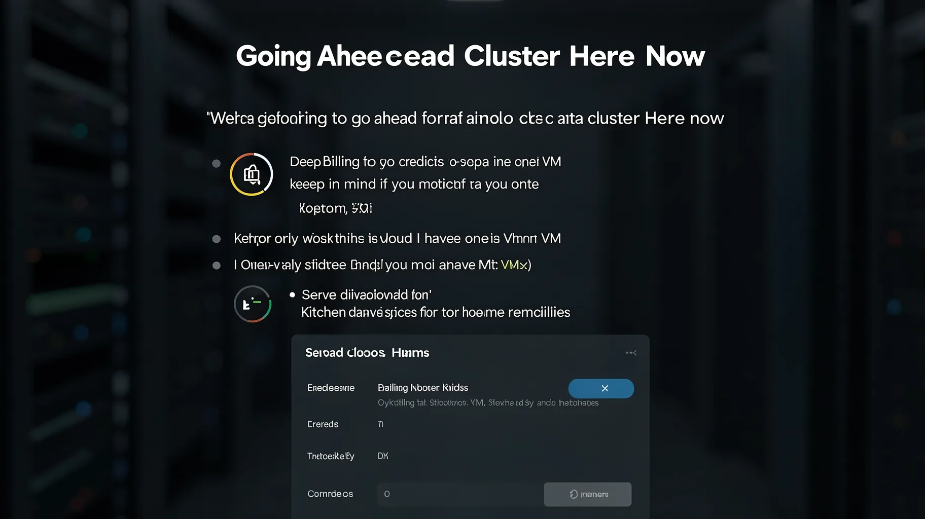 Going Ahead Create Cluster Here Now