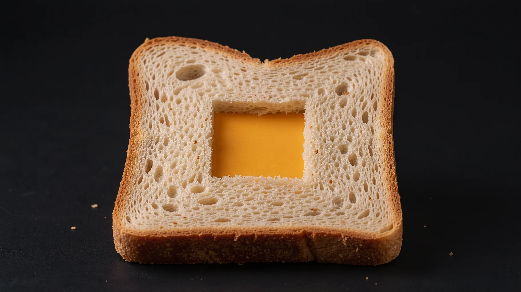 Cut Square Out Middle Bread Make