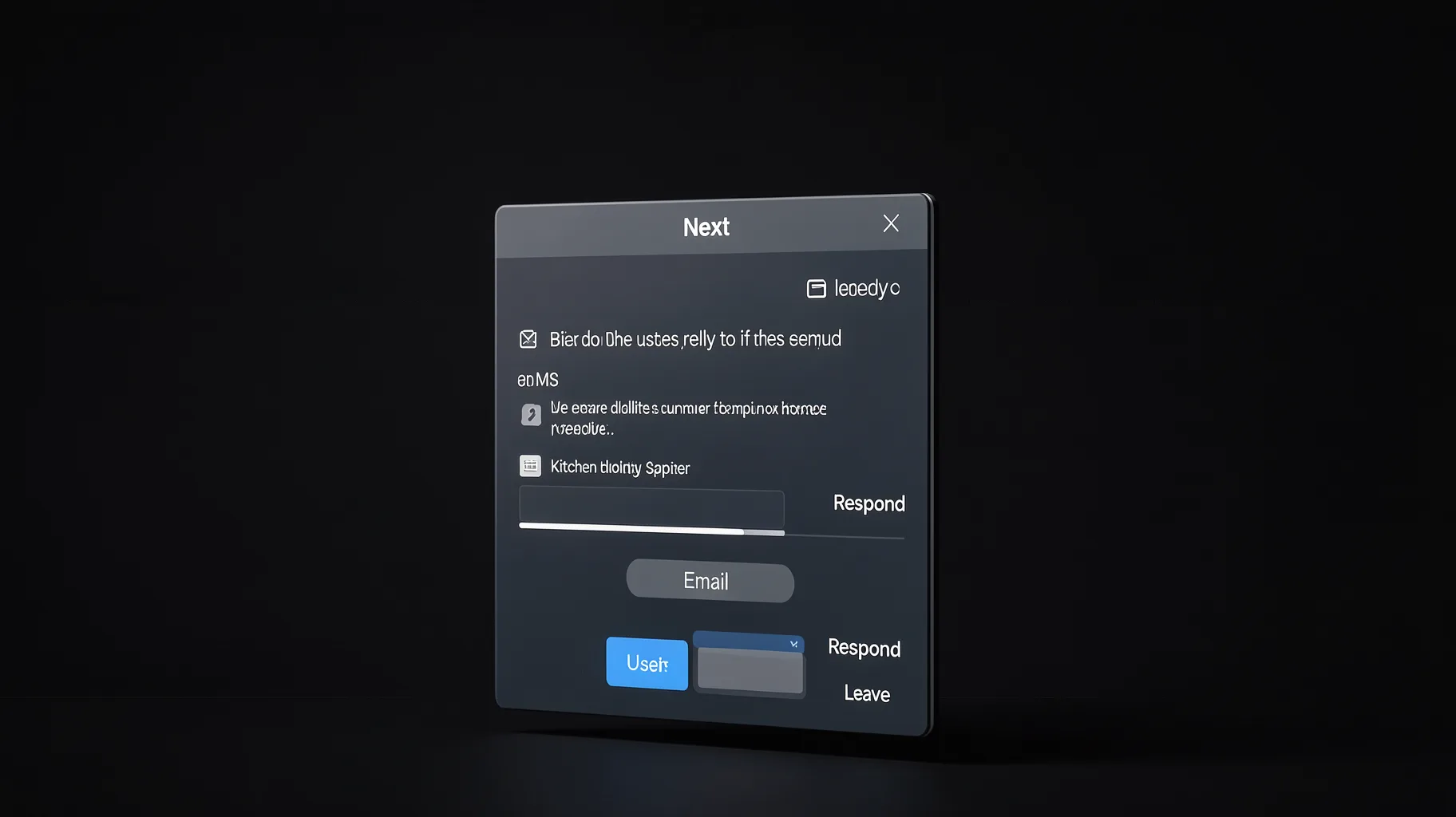 Next Reply Email Users Respond Leave