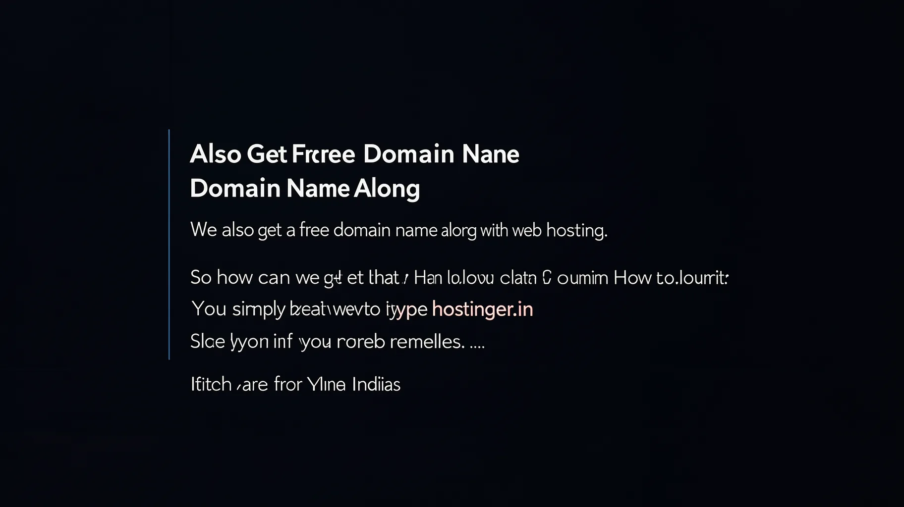 Also Get Free Domain Name Along