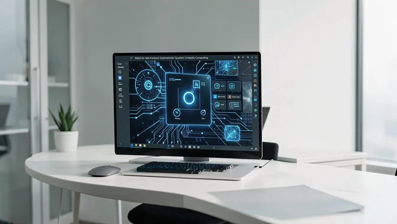 Visual overview of Best Practices for Implementing Quantum Computing Solutions.