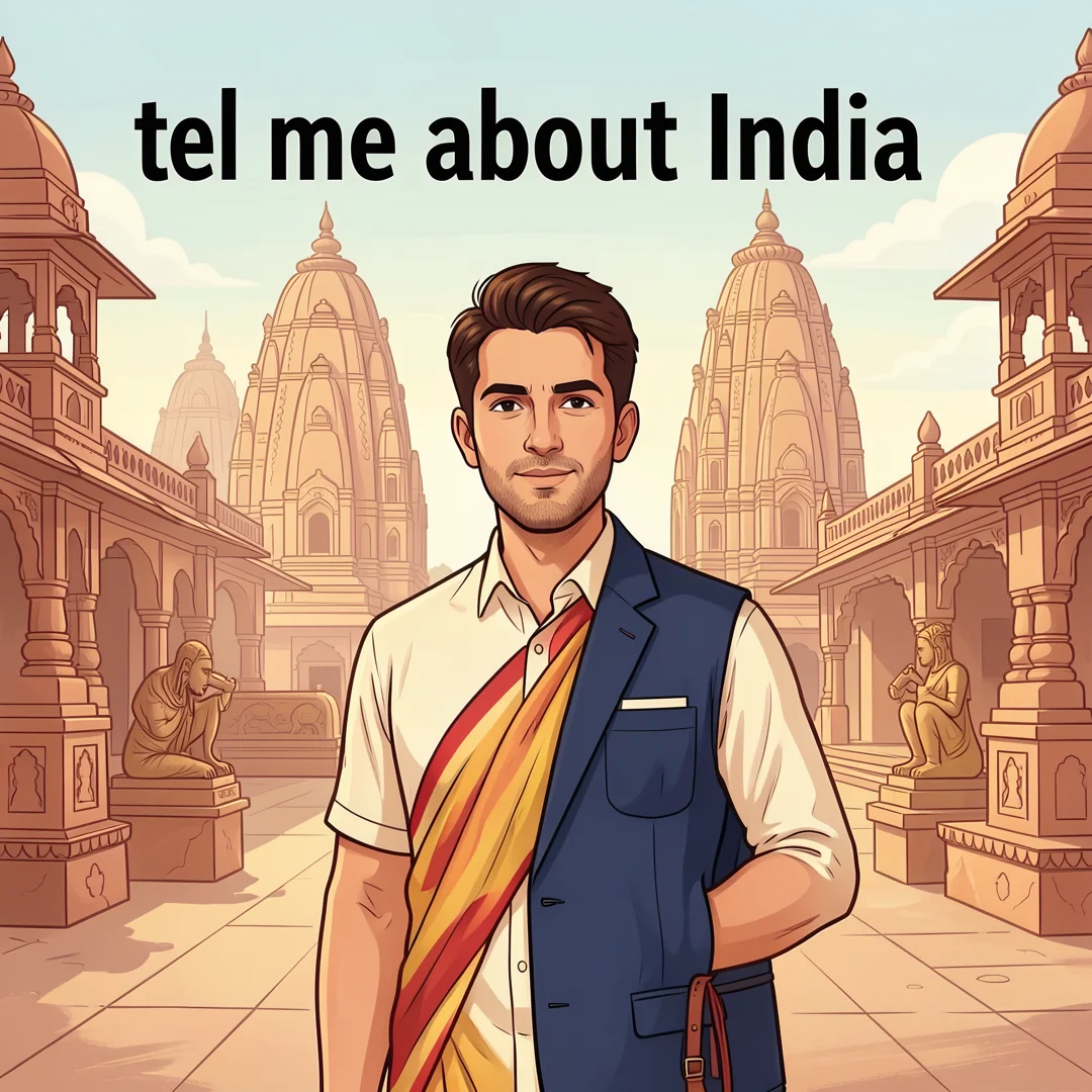 Step 1: Illustration for step: Understand the fundamentals related to tel me about india, professional educa