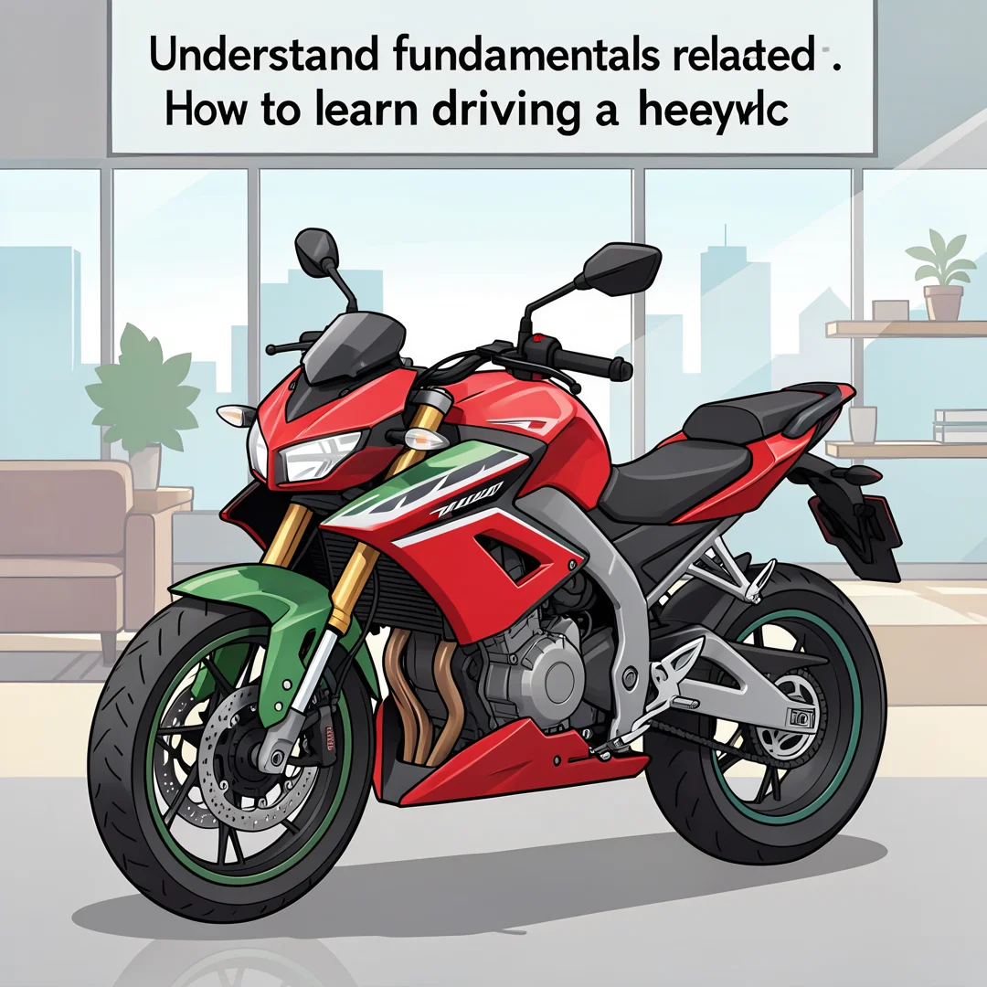 Step 1: Illustration for step: Understand the fundamentals related to How to learn driving a heavy bike, pro