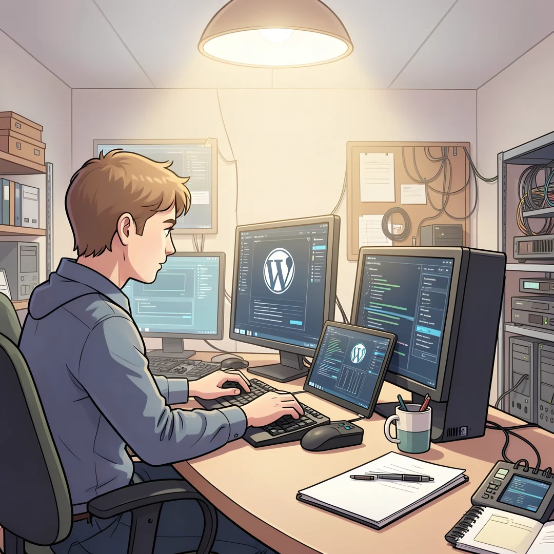 Step 2: Illustration for step: Assess your starting point related to How to install wordpress container on p