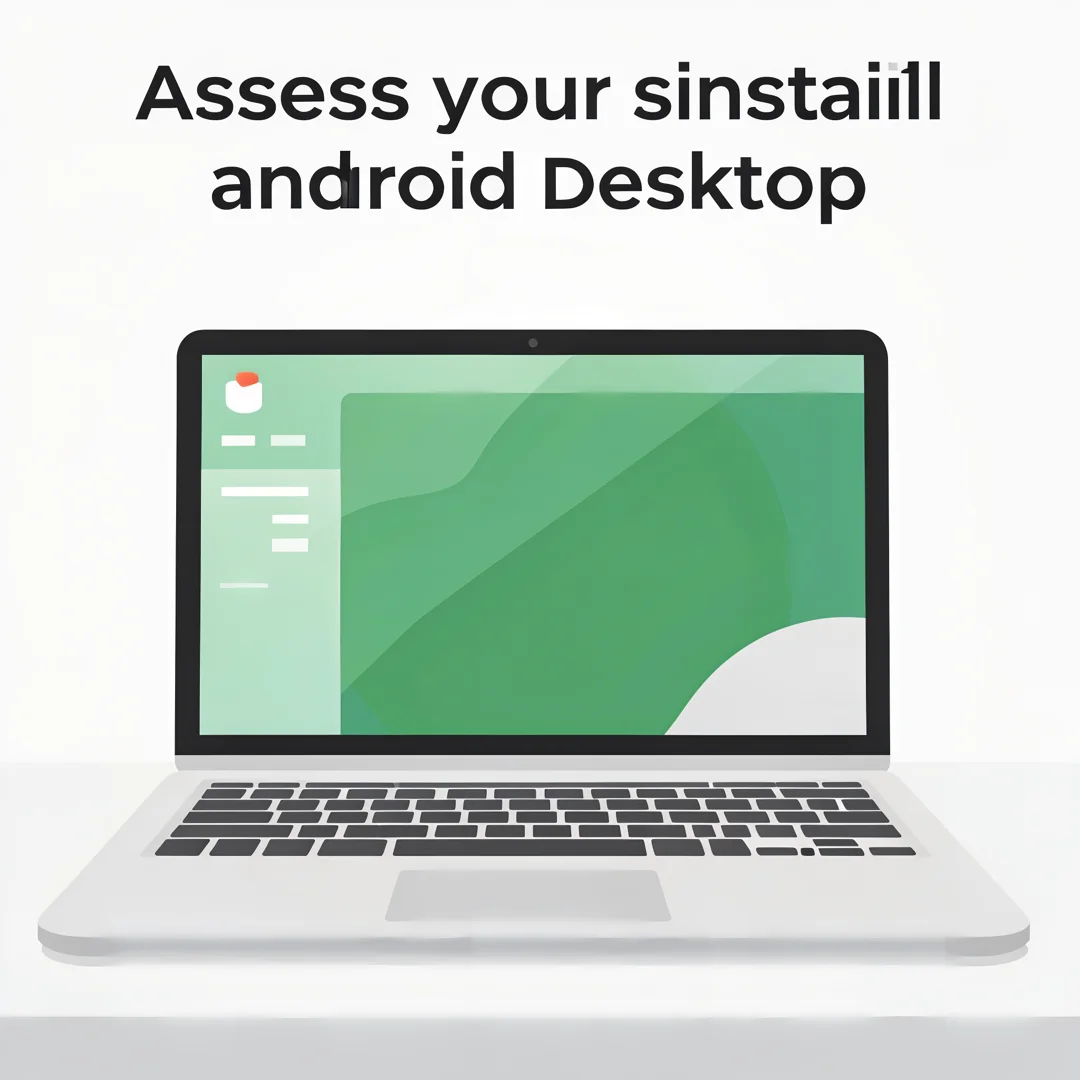 Step 2: Illustration for step: Assess your starting point related to How to install android desktop, profess