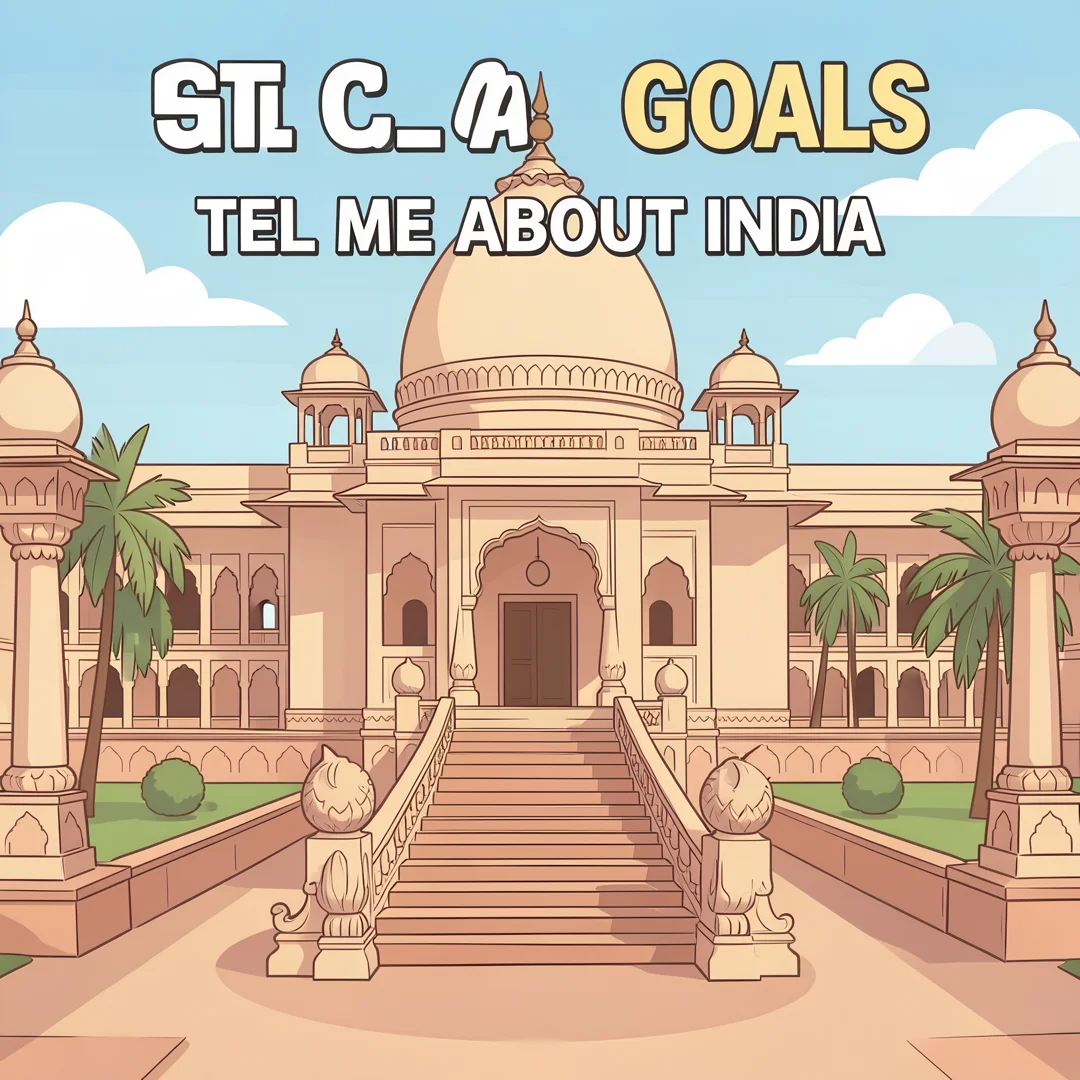Step 3: Illustration for step: Set clear goals related to tel me about india, professional educational style